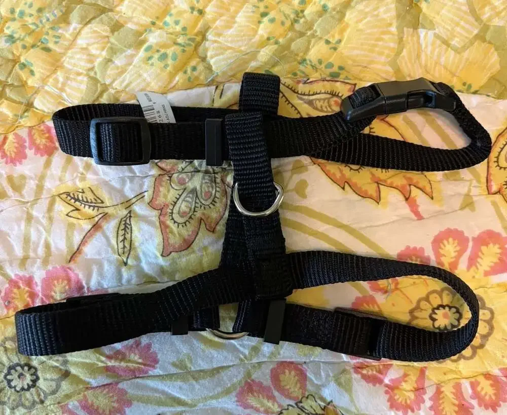 Coastal Pet Products Nylon Comfort Wrap Adjustable Dog Harness, 3/4-Inch, Black